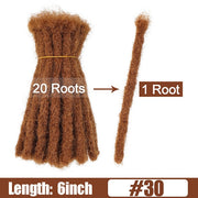 6 10 20 Inch Afro Handmade Dreadlocks Crochet Hair Wholesale Synthetic Ombre Braiding Hair Extensions For Black Women Bulk Hair