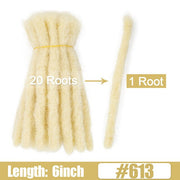 6 10 20 Inch Afro Handmade Dreadlocks Crochet Hair Wholesale Synthetic Ombre Braiding Hair Extensions For Black Women Bulk Hair