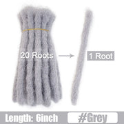 6 10 20 Inch Afro Handmade Dreadlocks Crochet Hair Wholesale Synthetic Ombre Braiding Hair Extensions For Black Women Bulk Hair