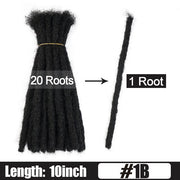 6 10 20 Inch Afro Handmade Dreadlocks Crochet Hair Wholesale Synthetic Ombre Braiding Hair Extensions For Black Women Bulk Hair