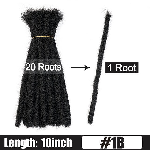 6 10 20 Inch Afro Handmade Dreadlocks Crochet Hair Wholesale Synthetic Ombre Braiding Hair Extensions For Black Women Bulk Hair
