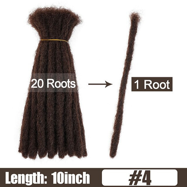 6 10 20 Inch Afro Handmade Dreadlocks Crochet Hair Wholesale Synthetic Ombre Braiding Hair Extensions For Black Women Bulk Hair