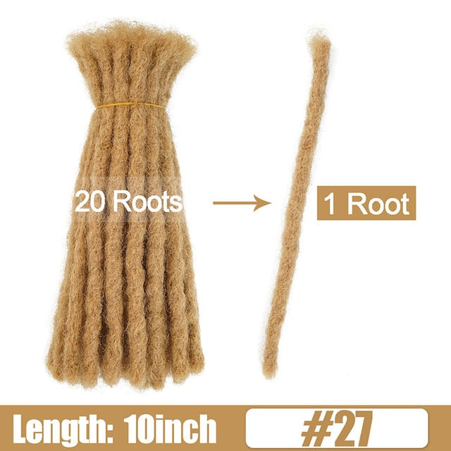 6 10 20 Inch Afro Handmade Dreadlocks Crochet Hair Wholesale Synthetic Ombre Braiding Hair Extensions For Black Women Bulk Hair