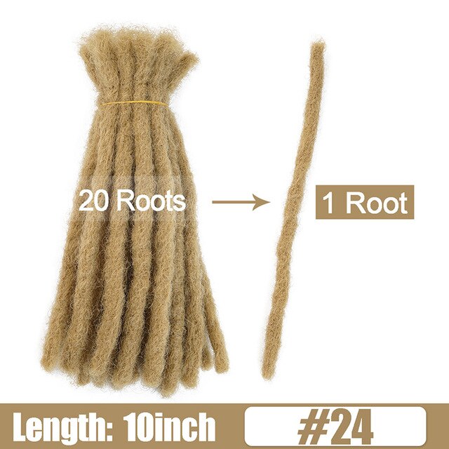 6 10 20 Inch Afro Handmade Dreadlocks Crochet Hair Wholesale Synthetic Ombre Braiding Hair Extensions For Black Women Bulk Hair