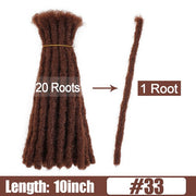 6 10 20 Inch Afro Handmade Dreadlocks Crochet Hair Wholesale Synthetic Ombre Braiding Hair Extensions For Black Women Bulk Hair