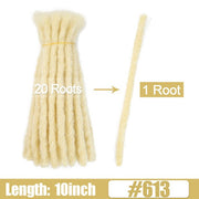 6 10 20 Inch Afro Handmade Dreadlocks Crochet Hair Wholesale Synthetic Ombre Braiding Hair Extensions For Black Women Bulk Hair