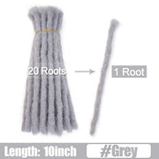 6 10 20 Inch Afro Handmade Dreadlocks Crochet Hair Wholesale Synthetic Ombre Braiding Hair Extensions For Black Women Bulk Hair