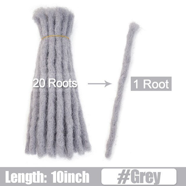 6 10 20 Inch Afro Handmade Dreadlocks Crochet Hair Wholesale Synthetic Ombre Braiding Hair Extensions For Black Women Bulk Hair