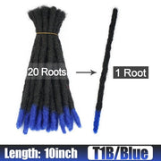 6 10 20 Inch Afro Handmade Dreadlocks Crochet Hair Wholesale Synthetic Ombre Braiding Hair Extensions For Black Women Bulk Hair