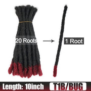 6 10 20 Inch Afro Handmade Dreadlocks Crochet Hair Wholesale Synthetic Ombre Braiding Hair Extensions For Black Women Bulk Hair