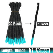6 10 20 Inch Afro Handmade Dreadlocks Crochet Hair Wholesale Synthetic Ombre Braiding Hair Extensions For Black Women Bulk Hair