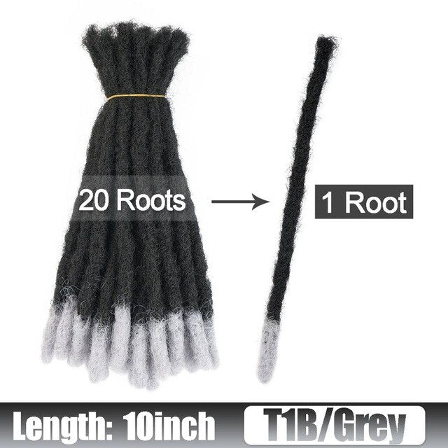 6 10 20 Inch Afro Handmade Dreadlocks Crochet Hair Wholesale Synthetic Ombre Braiding Hair Extensions For Black Women Bulk Hair