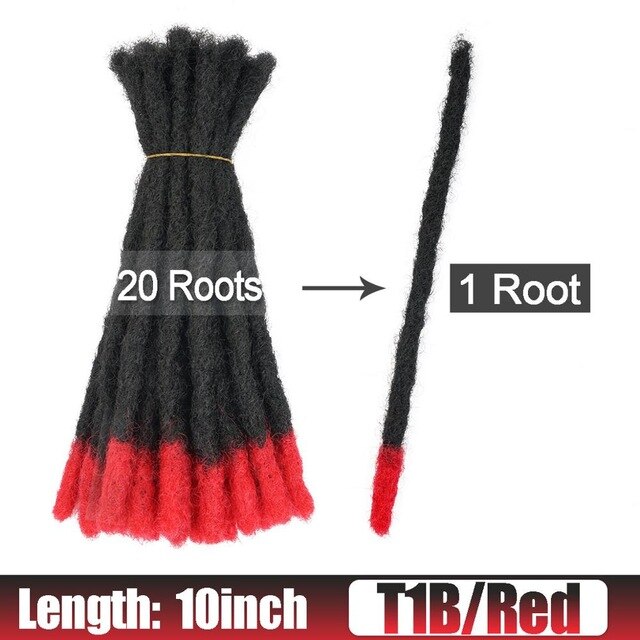 6 10 20 Inch Afro Handmade Dreadlocks Crochet Hair Wholesale Synthetic Ombre Braiding Hair Extensions For Black Women Bulk Hair