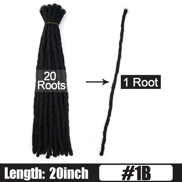 6 10 20 Inch Afro Handmade Dreadlocks Crochet Hair Wholesale Synthetic Ombre Braiding Hair Extensions For Black Women Bulk Hair