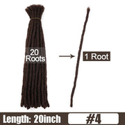 6 10 20 Inch Afro Handmade Dreadlocks Crochet Hair Wholesale Synthetic Ombre Braiding Hair Extensions For Black Women Bulk Hair