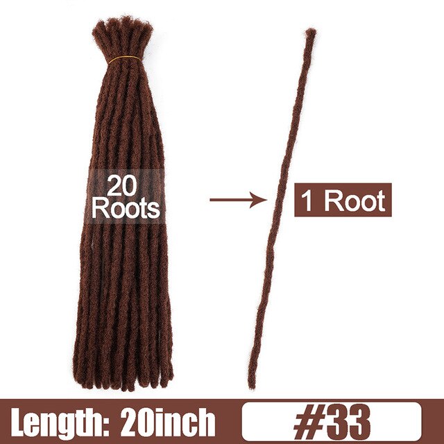6 10 20 Inch Afro Handmade Dreadlocks Crochet Hair Wholesale Synthetic Ombre Braiding Hair Extensions For Black Women Bulk Hair