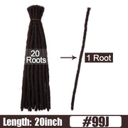 6 10 20 Inch Afro Handmade Dreadlocks Crochet Hair Wholesale Synthetic Ombre Braiding Hair Extensions For Black Women Bulk Hair