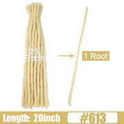 6 10 20 Inch Afro Handmade Dreadlocks Crochet Hair Wholesale Synthetic Ombre Braiding Hair Extensions For Black Women Bulk Hair