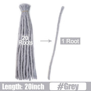 6 10 20 Inch Afro Handmade Dreadlocks Crochet Hair Wholesale Synthetic Ombre Braiding Hair Extensions For Black Women Bulk Hair
