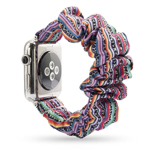 Scrunchie Elastic Watch Straps Watchband for Apple Watch Band Series 5 4 3 2 38mm 40mm 42mm 44mm for iwatch Bracelet 5 4 3 Gift