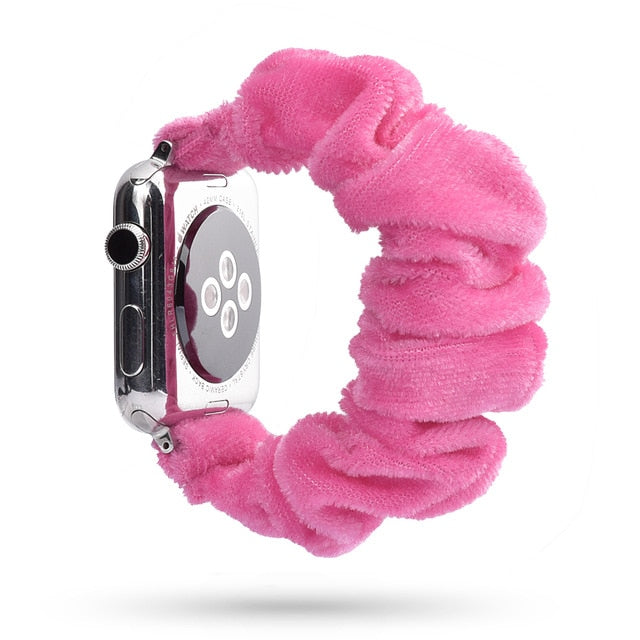 Scrunchie Elastic Watch Straps Watchband for Apple Watch Band Series 5 4 3 2 38mm 40mm 42mm 44mm for iwatch Bracelet 5 4 3 Gift