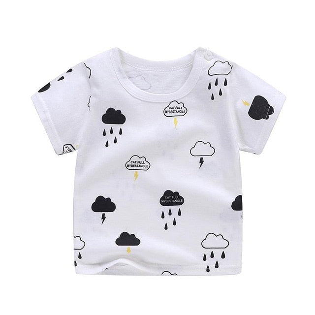 2Pcs/set New Summer Baby Boys Clothes Suit Children Girls Cartoon T Shirt Shorts Toddler Casual Clothing Set Kids Tracksuits