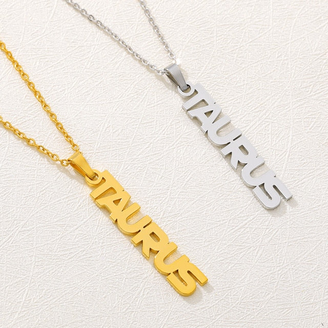 Zodiac Necklace Virgo Gemini Libra Horoscope Necklace Aquarius Sagittarius Necklace Cancer Leo Libra Scorpio Capricorn Necklace