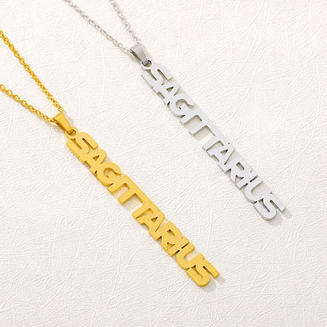 Zodiac Necklace Virgo Gemini Libra Horoscope Necklace Aquarius Sagittarius Necklace Cancer Leo Libra Scorpio Capricorn Necklace