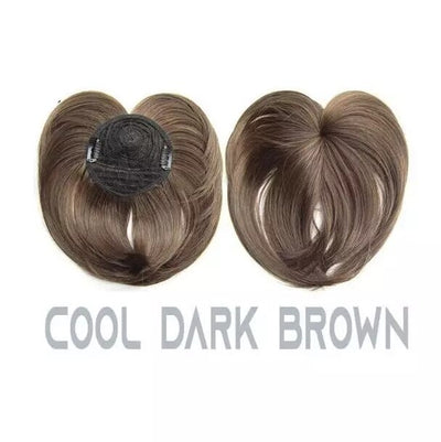 Seamless Synthetic Hair Clip Women Hair Topper Piece Human Hair Topper Wig For Women  Wholesale Quality Wig Accessories