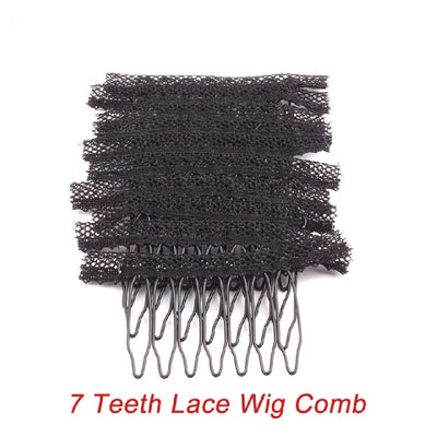human hair half wig clip in for black women Snap-Comb Wig Clips With Rubber For Hair Extension Hair Snap Clips Weave Toupee Clip