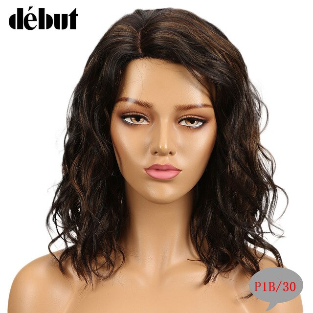 Debut Human Hair Wigs For Black Women Brazilian Curly Human Hair Wigs Wet And Weave Part Lace Ombre Human Hair Wig Free Shipping
