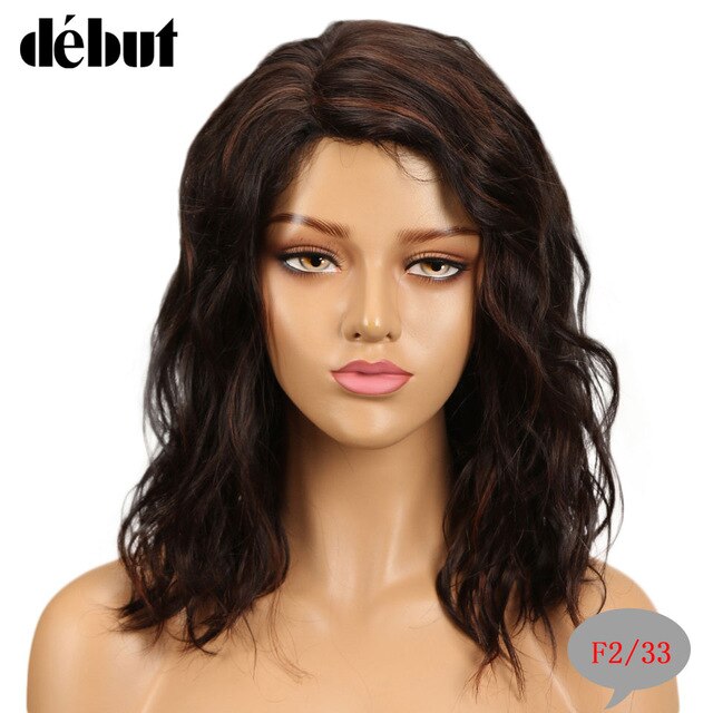 Debut Human Hair Wigs For Black Women Brazilian Curly Human Hair Wigs Wet And Weave Part Lace Ombre Human Hair Wig Free Shipping