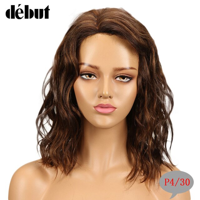 Debut Human Hair Wigs For Black Women Brazilian Curly Human Hair Wigs Wet And Weave Part Lace Ombre Human Hair Wig Free Shipping