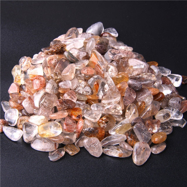 Natural Stone Beads Colorful 5-8MM 20 50 100G Mixed Gravel Chip Beads Irregular Energy Gem Stone For Fish Tank Bonsai Decoration