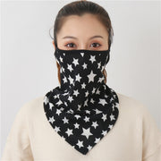Women Print Face Scarf Winter Spring Mask Female Bandana Designer Warm Foulard Cotton Soft Neck Scarves Ring Wraps Cover 2020