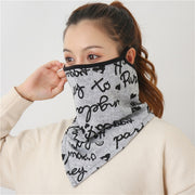 Women Print Face Scarf Winter Spring Mask Female Bandana Designer Warm Foulard Cotton Soft Neck Scarves Ring Wraps Cover 2020