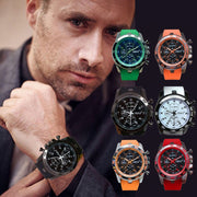 Mens sport Rubber watch male relogio masculino big dial quartz watches