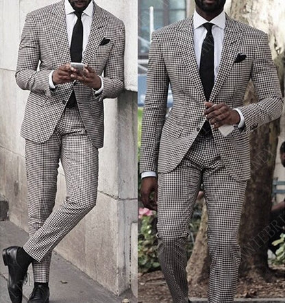 Slim Wedding Suits for Men white Jacquard ANNIEBRITNEY Men's Suits Groom