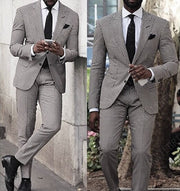 Slim Wedding Suits for Men white Jacquard ANNIEBRITNEY Men's Suits Groom Tuxedos Tailored Big Size Prom Jacket Pants Vest 3Pcs