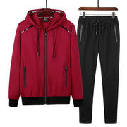 Spring Autumn Sports Suit Plus size men track suit Trade Sportswear Men's Running sweatsuit Sets 9XL 8XL 7XL jogger men big size