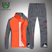 Big Size 5XL Sportswear Sets Men Patchwork Jacket+Pants 2 piece suit Male Casual Long Sleeve Printed Tracksuit Mens Gym Clothing