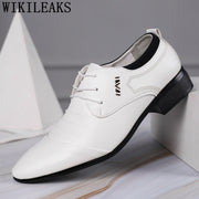 Official Shoes Men Elegant Brown Dress Suit Shoes Men Formal Big Size Classic Shoes Men Office Coiffeur Zapatos De Hombre Bona