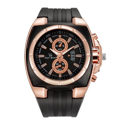 Hot Sale Watch Big Round Dial Black Silicone Quartz Analog Design Men Sport Watch male sports Wristwatch 3 colors relojes