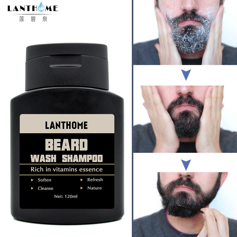 Men's Beard Shampoo Vitamin Essence Deep Cleansing Nourishing Beard Cleanser