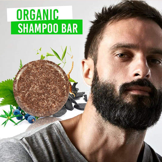 Beard Wash Bar Hair Darkening Shampoo Soap for Men