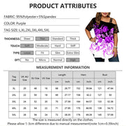Plus Size Women Shirt Off Shoulder Ladies Tops