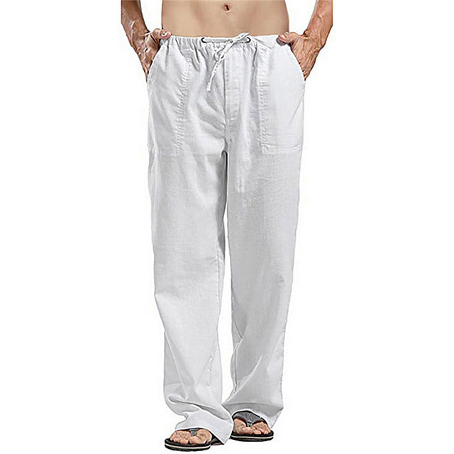 Wide Cargo Summer Plus Size Linens Streetwear Pants