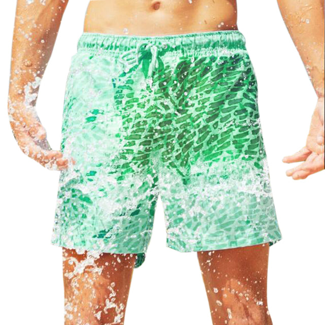 Men Magical Color Change Swimming Short Trunks Summer Child Swimsuit