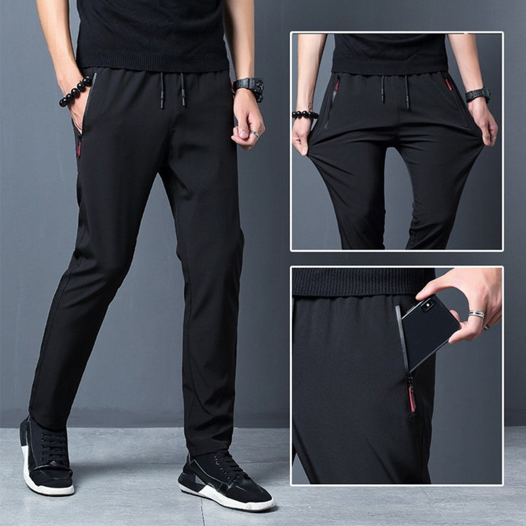 Multi-Pocket Zippers Casual Quick Dry Outdoor Sweatpants