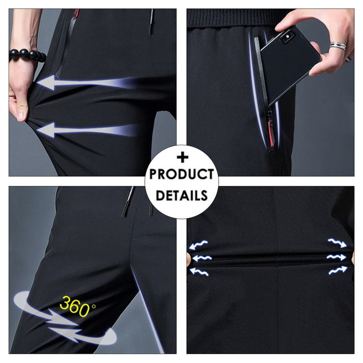 Multi-Pocket Zippers Casual Quick Dry Outdoor Sweatpants